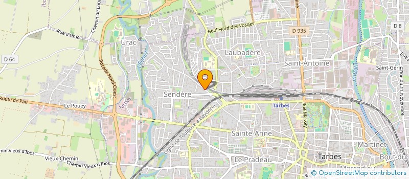 localisation de l'entreprise EURL PLATRERIE 65 à TARBES