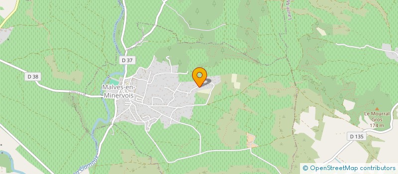 localisation de l'entreprise EURL PLATRERIE FRIYED à MALVES-EN-MINERVOIS
