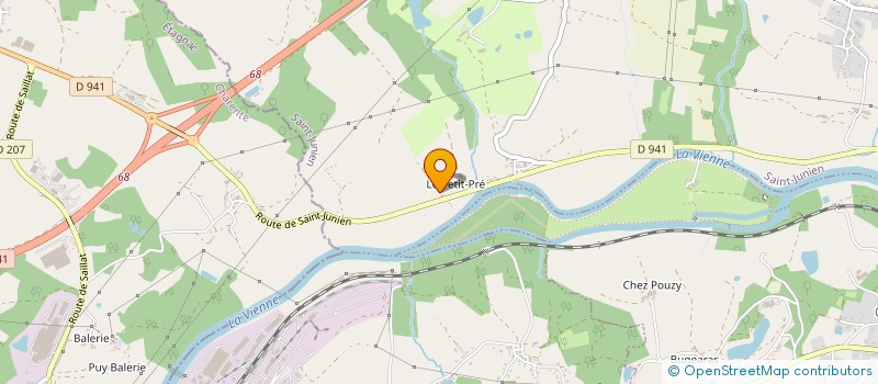 localisation de l'entreprise EURL PLOMB & ELECT AUGEREAU  SAINT JUNIEN