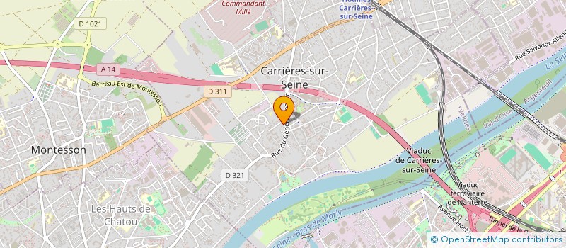 localisation de l'entreprise EURL PLOMBERIE JEAN-PAUL à CARRIERES-SUR-SEINE