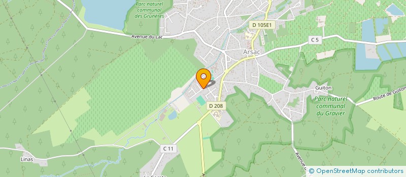 localisation de l'entreprise EURL PLOMBERIE MEDOCAINE  ARSAC