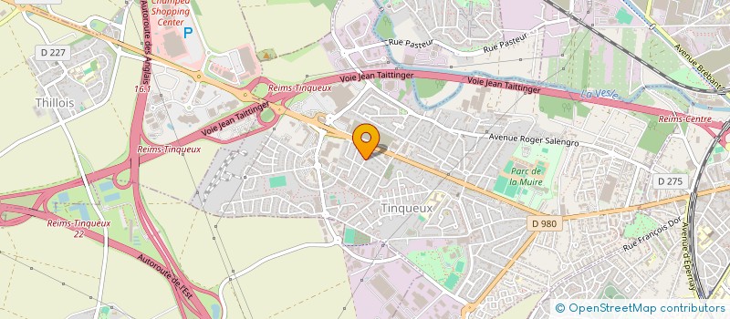 localisation de l'entreprise EURL PLOMBIER CHAMPENOIS  TINQUEUX