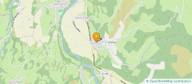 localisation de l'entreprise EURL PLOMBIERS DU PAYS BASQUE  URRUGNE