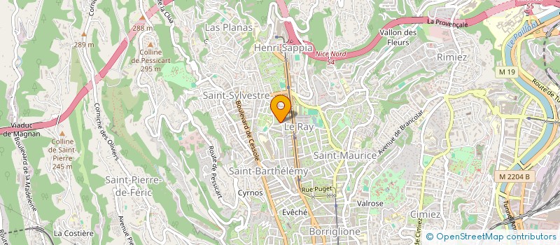 localisation de l'entreprise EURL PMC à NICE