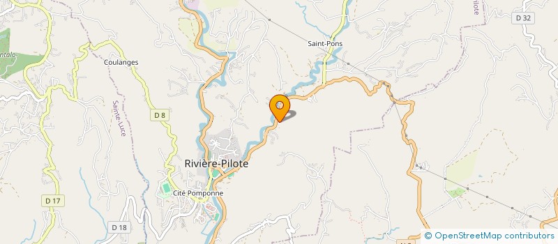 localisation de l'entreprise EURL PNEUS PILOTINES  RIVIERE PILOTE