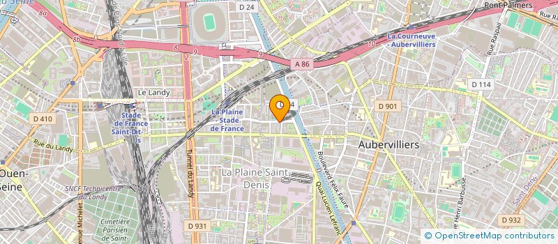 localisation de l'entreprise EURL PO INVESTISSEMENTS à AUBERVILLIERS