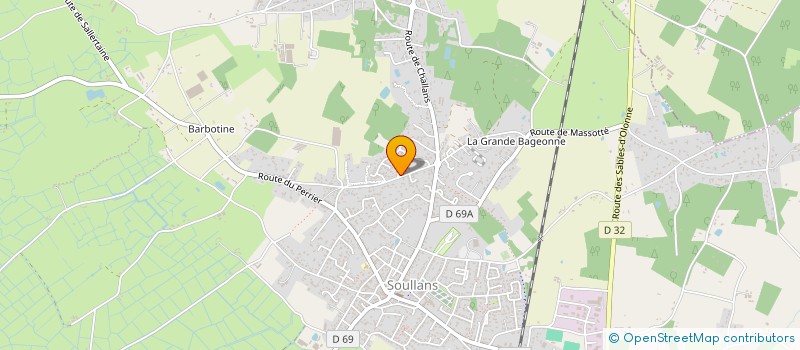 localisation de l'entreprise EURL POINT FORMA  SOULLANS