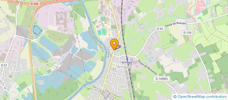 localisation de l'entreprise EURL POMBO à ARNAGE