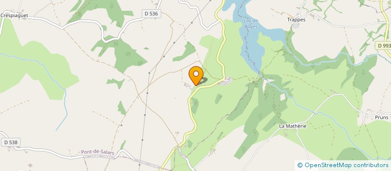 localisation de l'entreprise EURL PONS JEROME  PONT-DE-SALARS