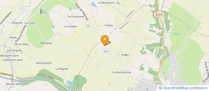 localisation de l'entreprise EURL POUGET à REALMONT