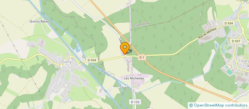 localisation de l'entreprise EURL POUILLARD à CHAMPS