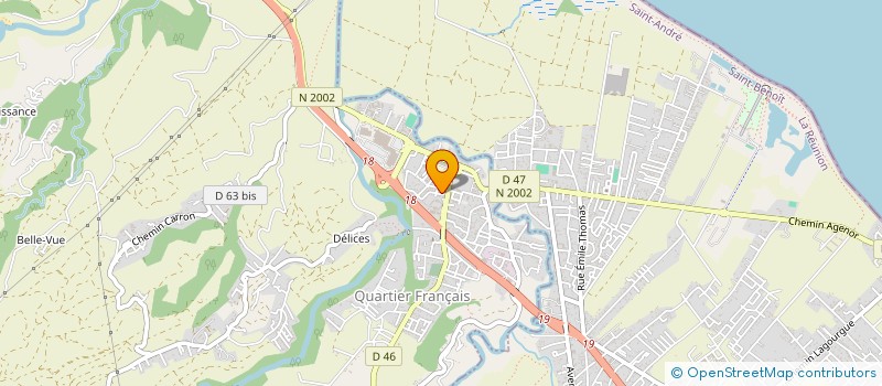 localisation de l'entreprise EURL POULET NATIONAL FAST FOOD  SAINTE-SUZANNE