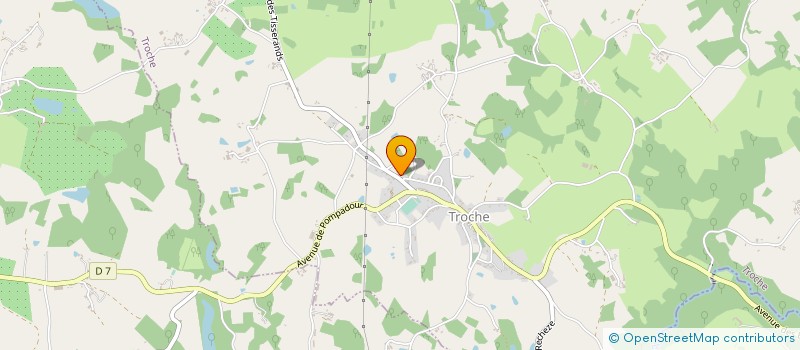 localisation de l'entreprise EURL POULLAIN ADRIEN  TROCHE