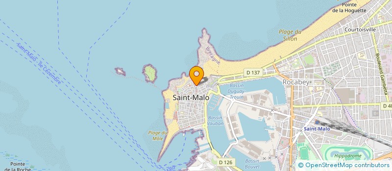 localisation de l'entreprise EURL POUSSIN  SAINT-MALO