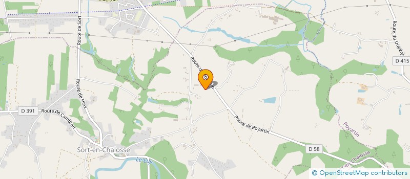 localisation de l'entreprise EURL POUYSEGU  SORT-EN-CHALOSSE