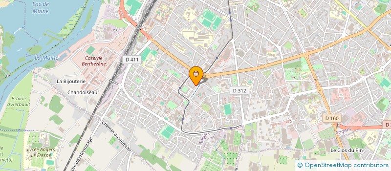 localisation de l'entreprise EURL POWER BIKE à ANGERS