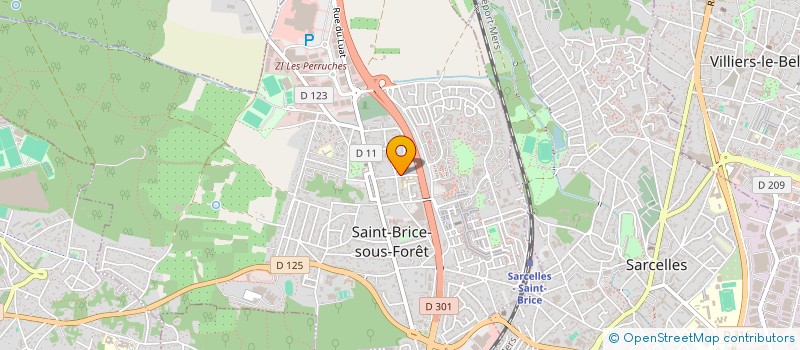 localisation de l'entreprise EURL POYO à SAINT-BRICE-SOUS-FORET
