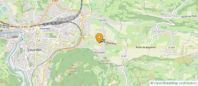 localisation de l'entreprise EURL PRAT PASCAL  ARCIZAC-EZ-ANGLES