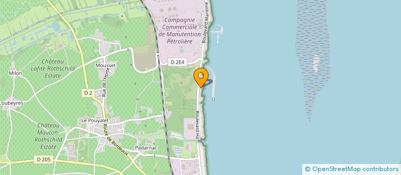 localisation de l'entreprise EURL PRECHACQ SEBASTIEN  PAUILLAC