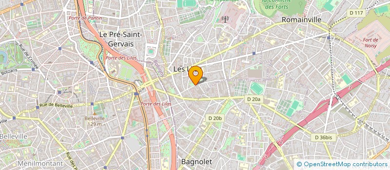 localisation de l'entreprise EURL PRESPUB à LES LILAS