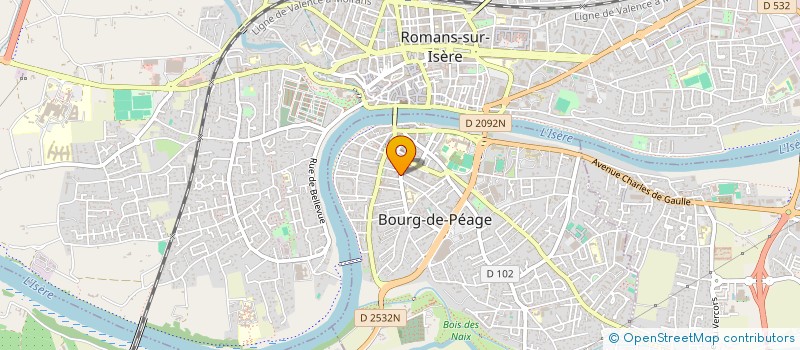 localisation de l'entreprise EURL PRESSING LE CHOPIN à BOURG-DE-PEAGE