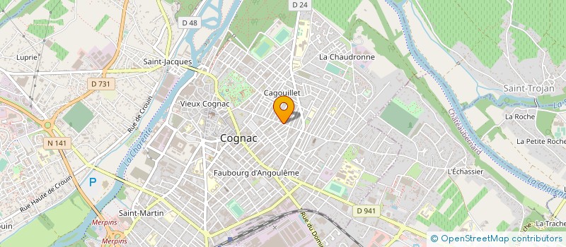 localisation de l'entreprise EURL PRESSING PLUS  COGNAC