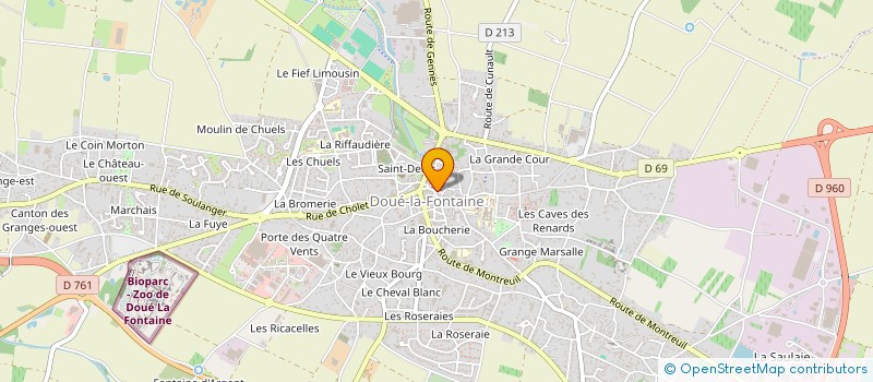 localisation de l'entreprise EURL PRESSING ST PIERRE à DOUE-EN-ANJOU