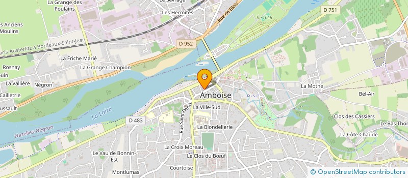 localisation de l'entreprise EURL PRESSING VOLTAIRE à AMBOISE