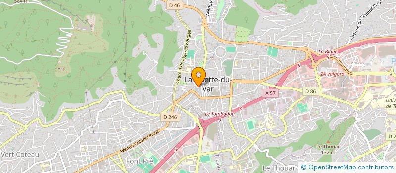 localisation de l'entreprise EURL PRESTIGE à LA VALETTE-DU-VAR