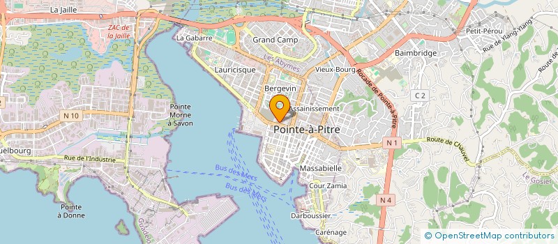 localisation de l'entreprise EURL PRESTIGE FOSSOYAGE  POINTE A PITRE