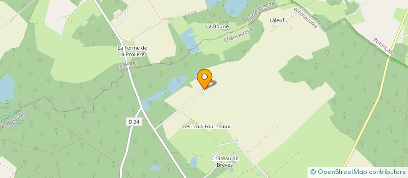 localisation de l'entreprise EURL PREVOST ALEXANDRE à VENDŒUVRES