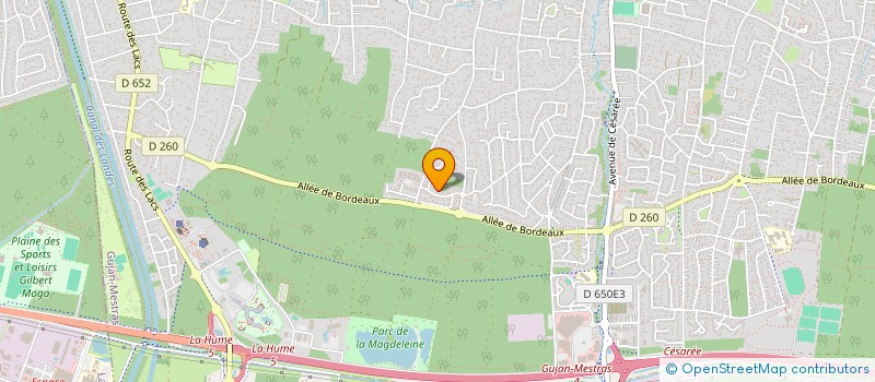 localisation de l'entreprise EURL PRINCE  GUJAN-MESTRAS