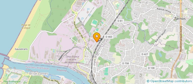 localisation de l'entreprise EURL PRO CARRELAGE  TARNOS