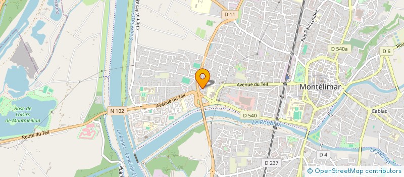 localisation de l'entreprise EURL PRO'NETTOYAGE à MONTELIMAR