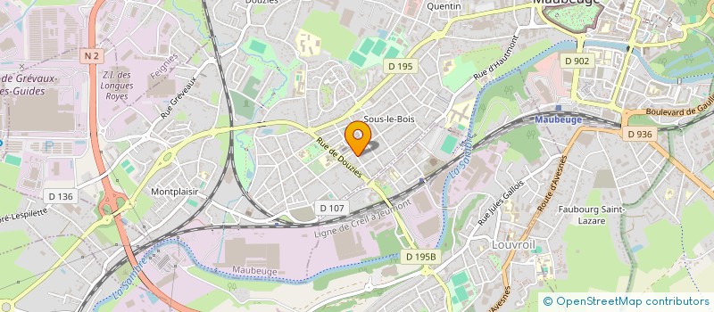 localisation de l'entreprise EURL PRO SAMBRE HABITAT  MAUBEUGE