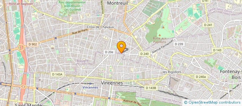 localisation de l'entreprise EURL PRO ZACK à MONTREUIL
