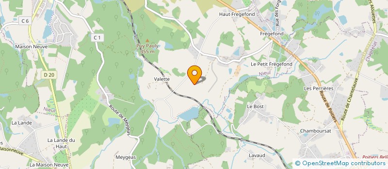 localisation de l'entreprise EURL PRODUIT EN LIMOUSIN à SAINT-JOUVENT