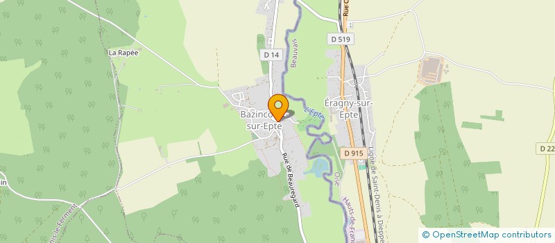 localisation de l'entreprise EURL PROJET-BAT à BAZINCOURT-SUR-EPTE