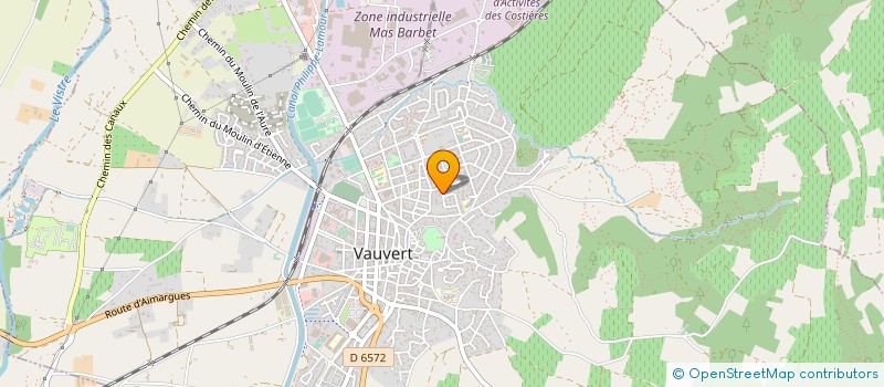 localisation de l'entreprise EURL PROJIM à VAUVERT