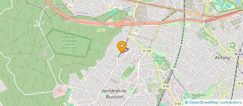 localisation de l'entreprise EURL PROMOTIS à VERRIERES-LE-BUISSON