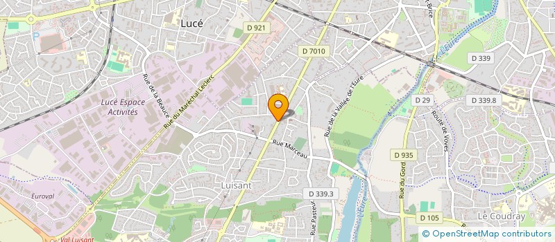localisation de l'entreprise EURL PRONTO PIZZAS à LUISANT