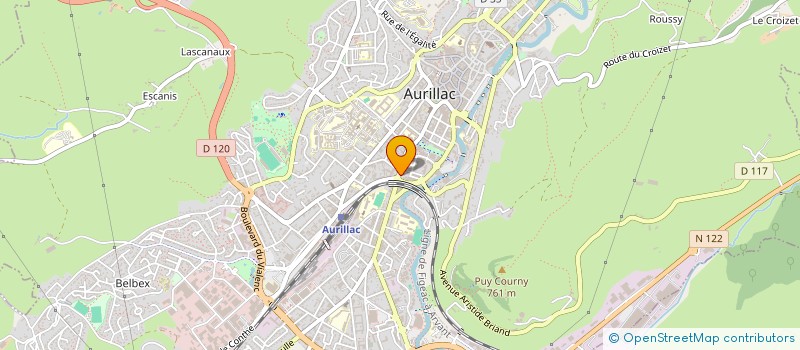 localisation de l'entreprise EURL PROTHEKA à AURILLAC