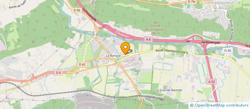 localisation de l'entreprise EURL PROVENCE MT  FUVEAU