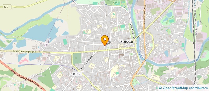 localisation de l'entreprise EURL PRUVOT à SOISSONS