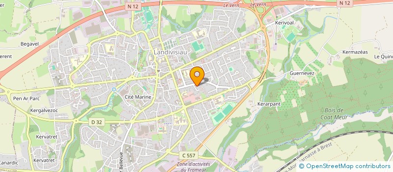 localisation de l'entreprise EURL QUERE à LANDIVISIAU
