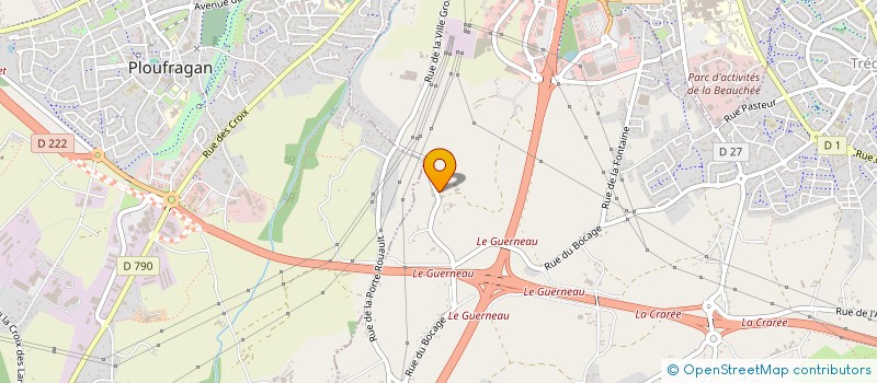 localisation de l'entreprise EURL QUETTIER TRANSPORT BETON à TREGUEUX