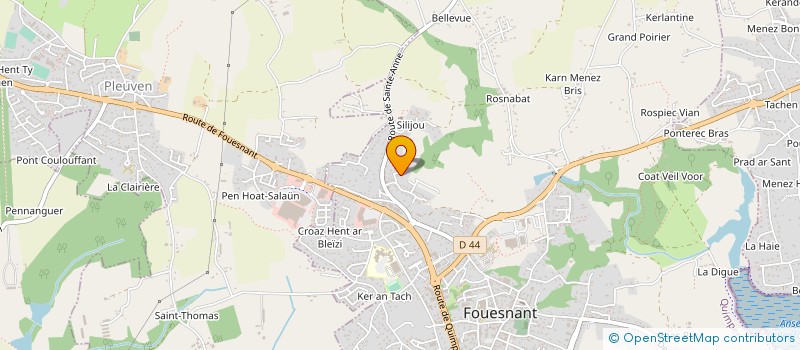 localisation de l'entreprise EURL QUIEL BAPTISTE  FOUESNANT