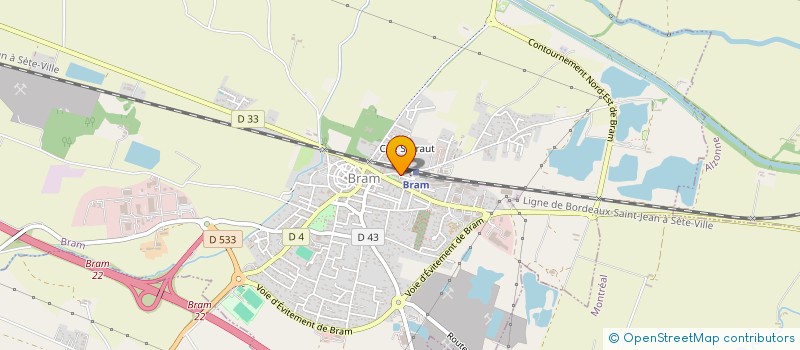 localisation de l'entreprise EURL QUINCAILLERIE GASC  BRAM