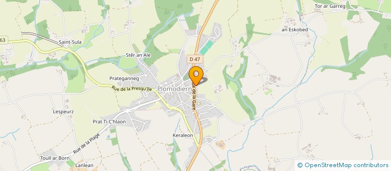 localisation de l'entreprise EURL QUINCAILLERIE MEYER  PLOMODIERN