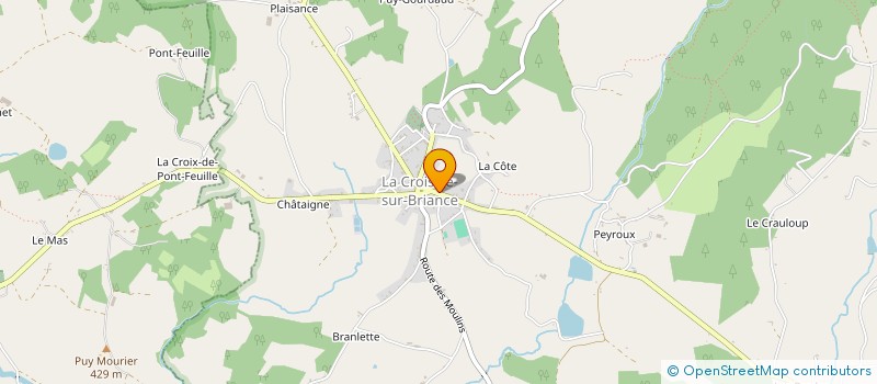 localisation de l'entreprise EURL QUINTANE à LA CROISILLE-SUR-BRIANCE